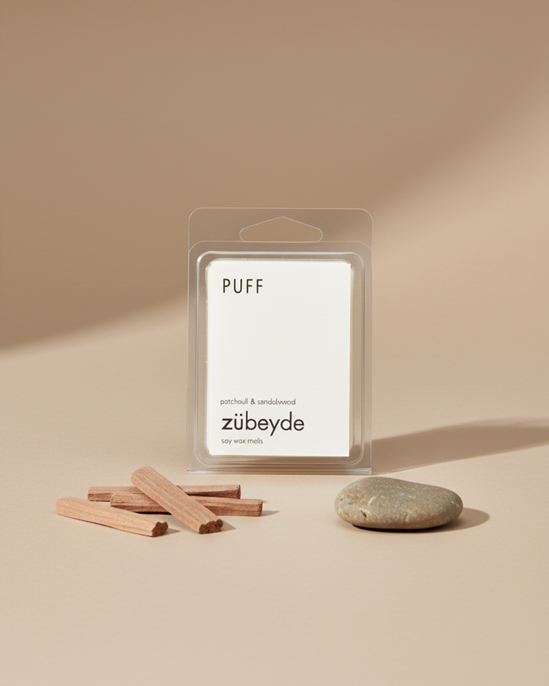 zubeydewaxmelts.png Zübeyde - Paçuli ve Sandal Kokulu Buhurdanlık Mumu - Görsel 1